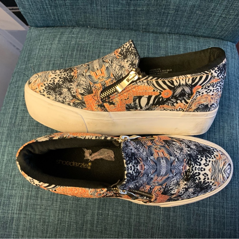 Shoe Dazzle Multicolor Patterned Flats - Picture 8 of 8